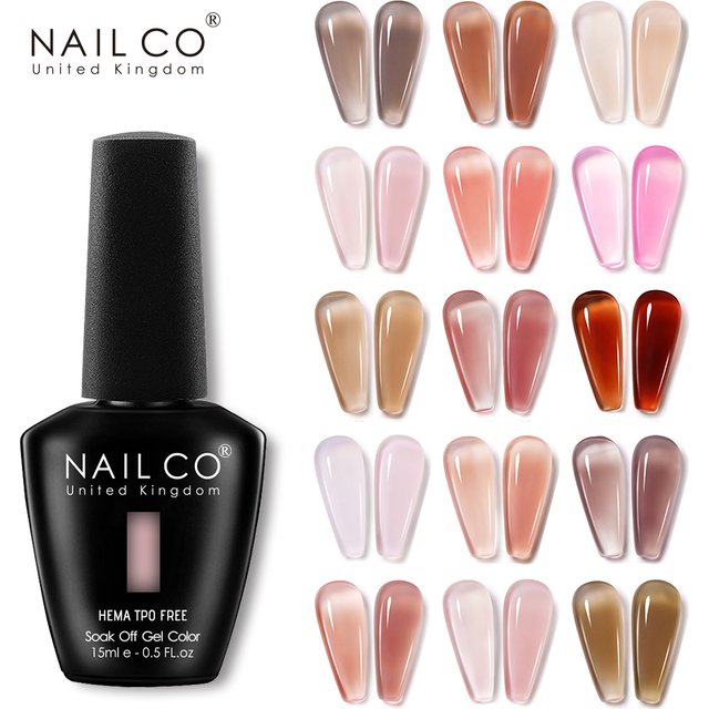 NAILCO 15ml Gel Nail Polish HEMA TPO FREE Hybrid Gel Transparent Manicure Semi-permanent Enamels Varnishes For UV Nail Supplies