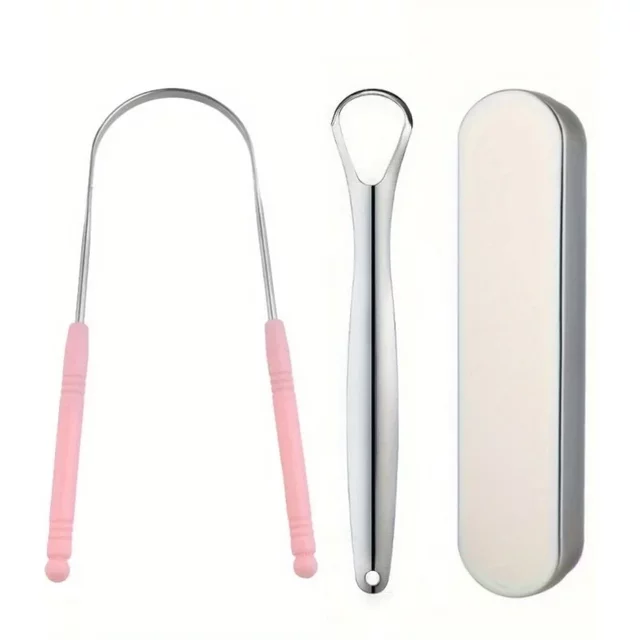New Stainless Steel Tongue Scraper Oral Tongue Cleaner Brush Tongue Toothbrush Oral Hygiene High Quality Tounge Scraper