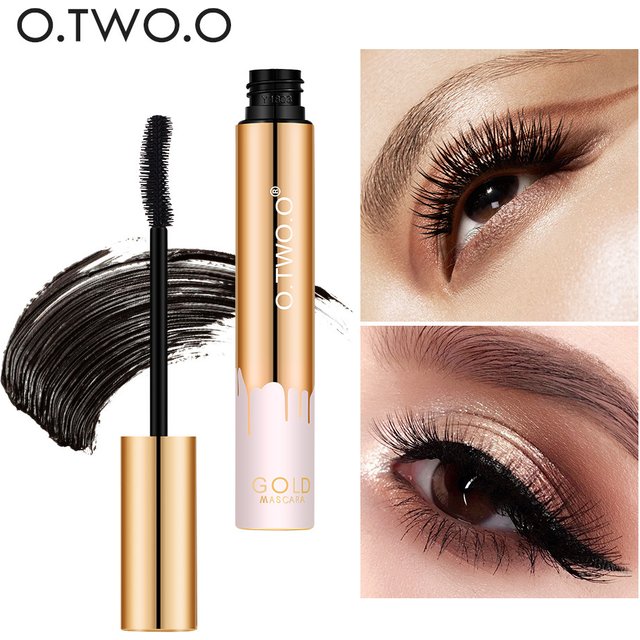 3D Black Mascara For Lengthening Eyelashes Long Lasting Waterproof Volumizing Gold Brush Makeup Beauty Eye Lashes