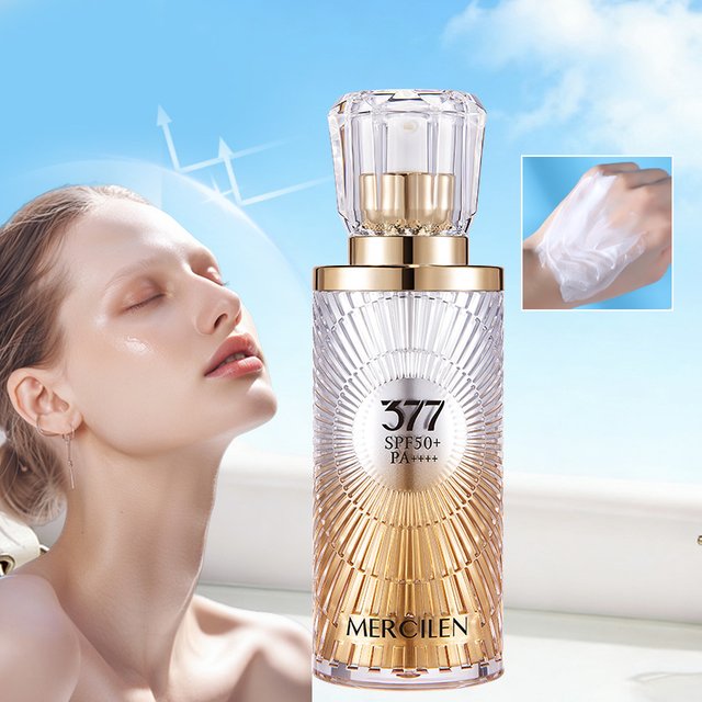 Mercilen Sunscreen 30g, Moisturizing, Sun-Protecting, and Skin-Brightening All-In-One, Spf50+/Pa+++ High Sun Protection, Refreshing and Non-Greasy, Waterproof and Sweat-Proof, Suitable for Summer