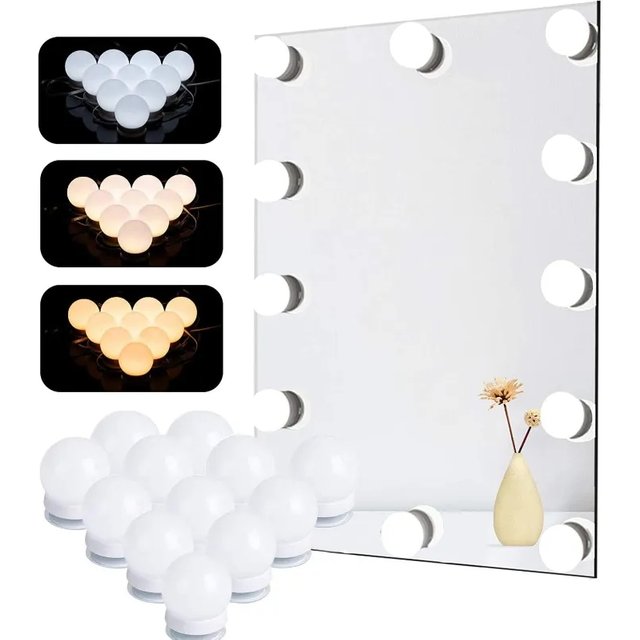 Makeup Mirror LED Light Bulbs Vanity Lights USB 12V Bathroom Dressing Table Lighting Dimmable LED Vanity Light For Mirror Light