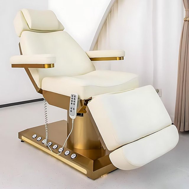 Lash Bed Modern Luxurious 4 Motors Adjustable Salon Shop Spa Treatment Electric Massage Table Facial Cosmetic Beauty Bed