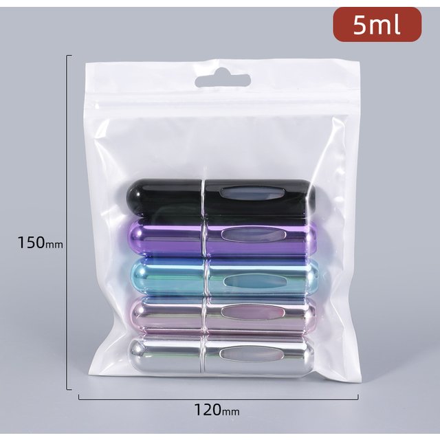 Mini bouteilles atomiseur de parfum de 5ml, 5 pièces, conteneur de prière, taille Portable, étui à