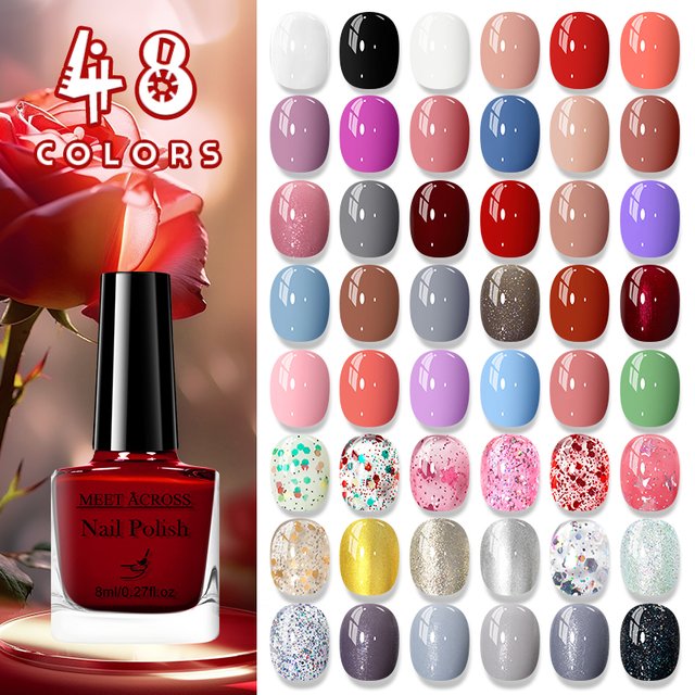 8ml Peelable Water-based Nail Polish, Odorless, Free Baking Quick Drying No Need Cure Lasting Nail Lacquer For Salon DIY At Home