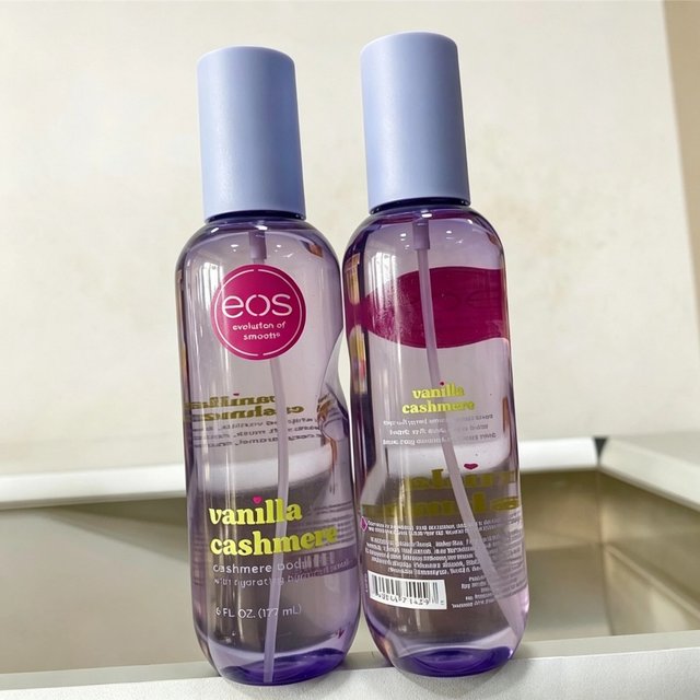 eos 177ml Vanilla Cashmere Body Mist Brand Fresh Natural Daily Fine Spray Hyaluronic Acid Moisturizing Body Hair Fragrance Spray