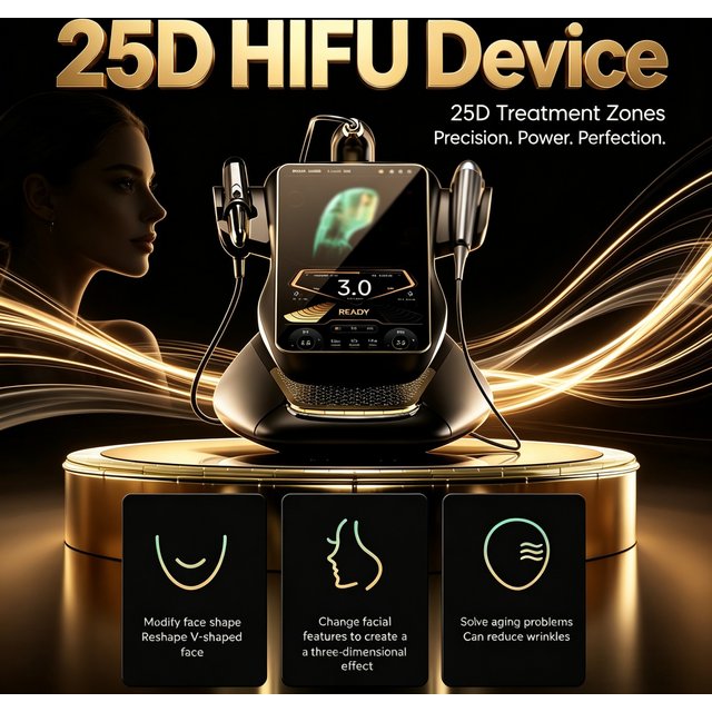 The New 360MAX 25D HiFU 3 In 1 Technology Machine For Non Invasive Facial Slimming Anti Aging And Body Firming