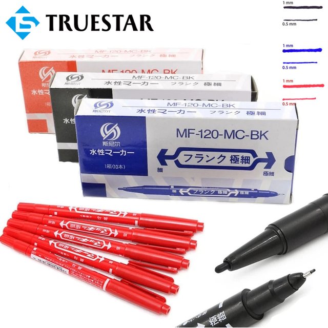 10/5/1PCS Tattoo Marker Pen 0.5mm Tattoo Skin Markers Scribe Tool Piercing Marker Position Pens Permanent Makeup Tattoo Supplies