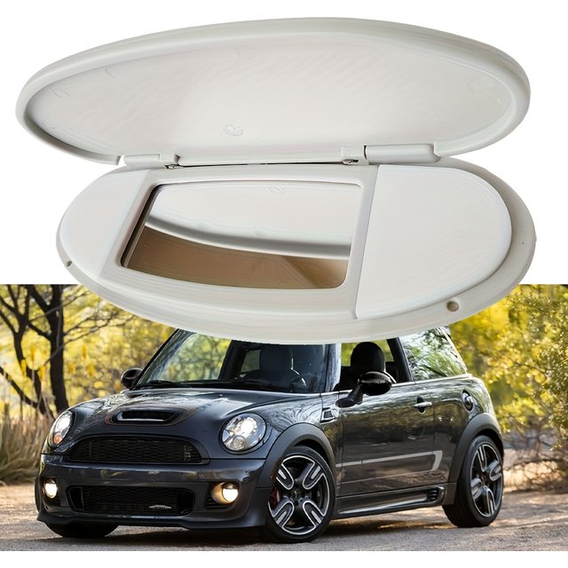 For BMW Mini R55 R56 R60 R61 Car Front Sun Visor Sunshade Makeup Mirror Mini Sunshade Plastic Cover 2007-2014 51167361833