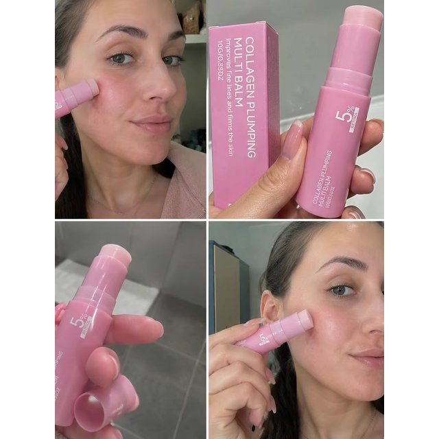 5% Retinol Collagen Plumping Balm Multi Effect Skincare Stick Fine Lines Improvement Skin Firming Portable Face Moisturi Stick
