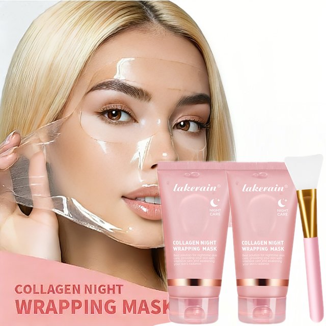 Korean Skin Care Deep Collagen Mask Peel Off Mask Face Anti Wrinkle Lifting Bio Masks Night Wrapping Woman Overnight Skin