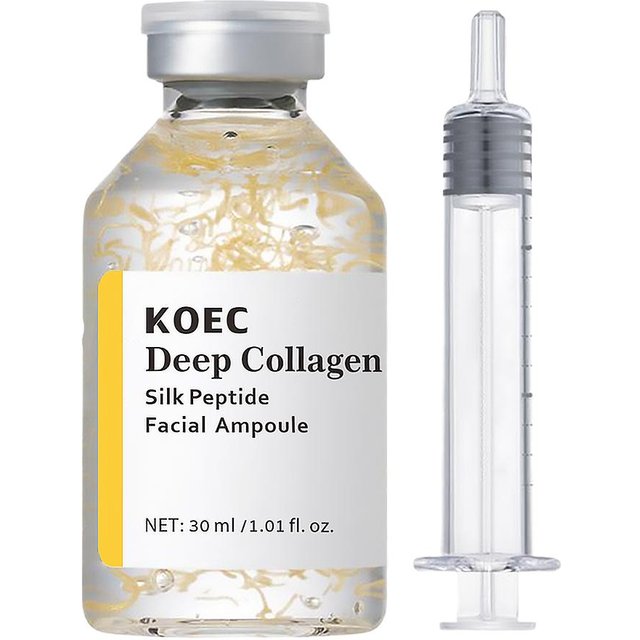 Korean Silk Collagen Essence Serum Deep Peptide Intensive Revitalizing Face Cream Firming Lifting Skin Care 30ml