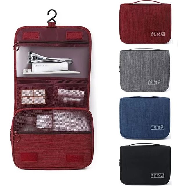 Travel Makeup Bag High Quality Toiletries Storage Pouch Waterproof Travel Make Up Organizer Bathroom Wash Bag With Hook