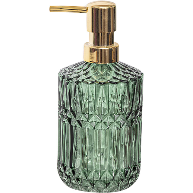 Green Glass Bottle Hand Soap Dispenser Shampoo Bottle Liquid Container Household Merchandise Bathroom Accessories
