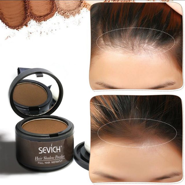 Sevich Makeup Hair Line Shadow Powder Eyebrow Powder Extract Easy to Wear Make Up Neat Symmetry Hairline with Mirror Puff Fibers