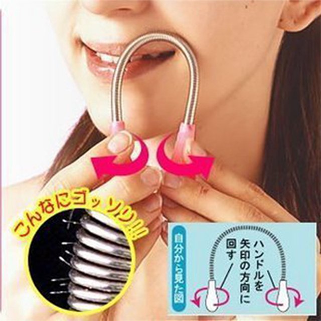 Hair Remover Spring Epilator for Face Cheek Upper Lip Women Hair Removal Cream Beauty Shaving Threading Makeup Tools