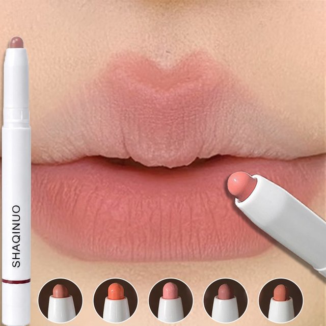 Matte Lip Liner Pencil Waterproof Multi-use Smooth Velvet Lip Outline Lipstick Pen Shaping Plump Lips Contour Lasting Lip Makeup