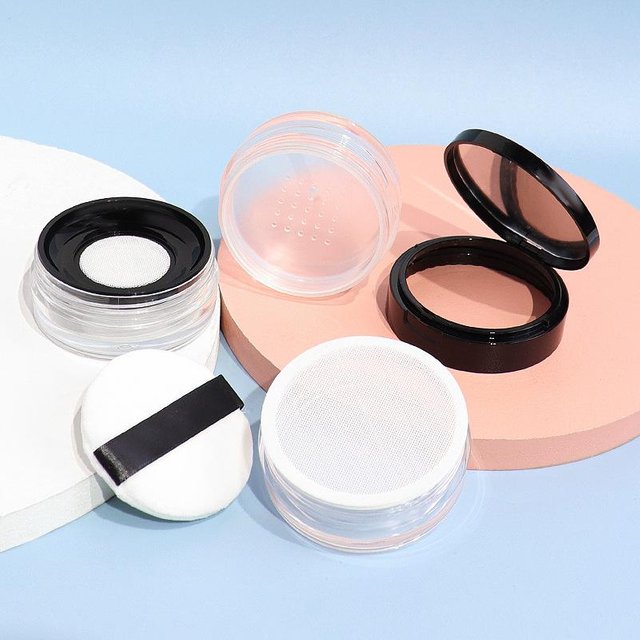 For Loose Powder Empty Air Cushion Puff Box With Powder Puff Mirror Big Or Small Elastic Mesh Portable Makeup Case Container