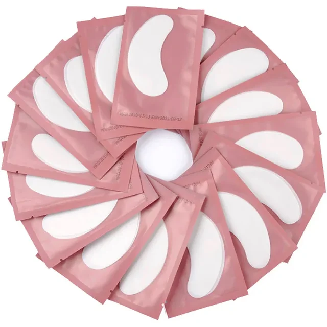 A0023-50pairs Eye Pads For Eyelash Extension Patches For Eyelashes U Shaped Gel Pads Lashes Extension Supplies Patches Makeup