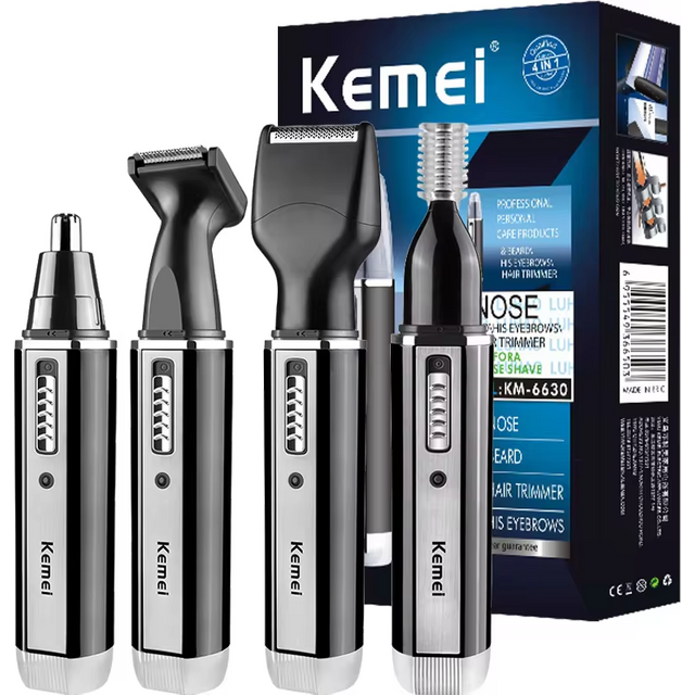 4in1 Rechargeable Nose Trimmer Beard Trimmer for men Ear Eyebrow Nose Hair Trimmer for Nose and Ear Hair Removal Clean Machine