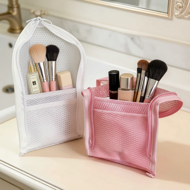 Lightweight Foldable Transparent Travel Wash Bag, Eva Toothbrush Holder, Standing Makeup Storage, Portable Hanging Organizer