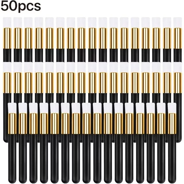 10/20/50pcs Eyelash Cleaning Brush Lash Shampoo Brush for Eyelash Extensions Peel Off Nose Pore Blackhead Remover Makeup Tools