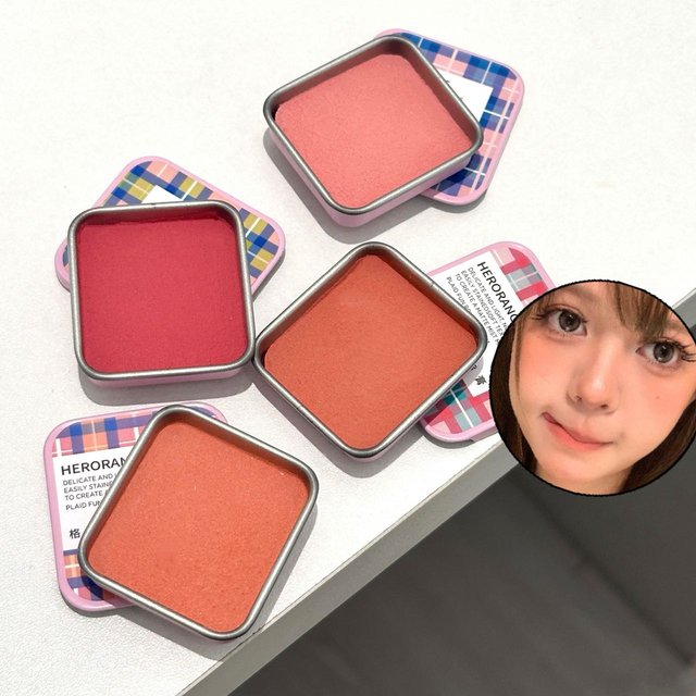 Herorange Fun Cream Blush Soft Milk Pink Matte Natural Cheek Brightener for Student Daily Affordable Makeup