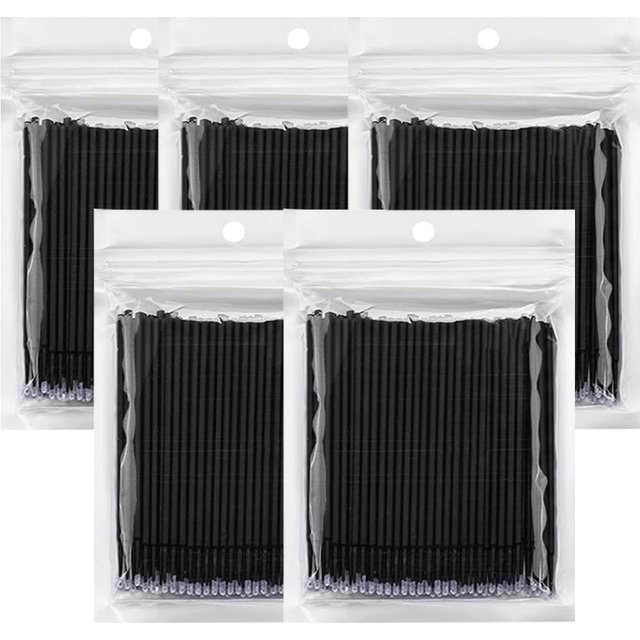 500/1000PCS Eyelash Brushes Crystal Swab Microbrushes Eyelash Extension Brush Grafting Lash Removing Applicators Makeup Tool