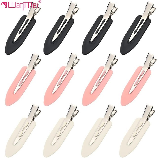 4Pcs No Crease Hair Clips Flat Hair Barrettes Alligator Duck Billed Clips Makeup for women Hair Styling Salon Accessories