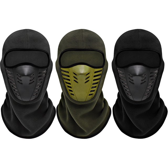Motorcycle Mask Fleece Thermal Face Mask Keep Warm Moto Riding Balaclava Motorbike Biker Winter Windproof Ski Mask Men Women