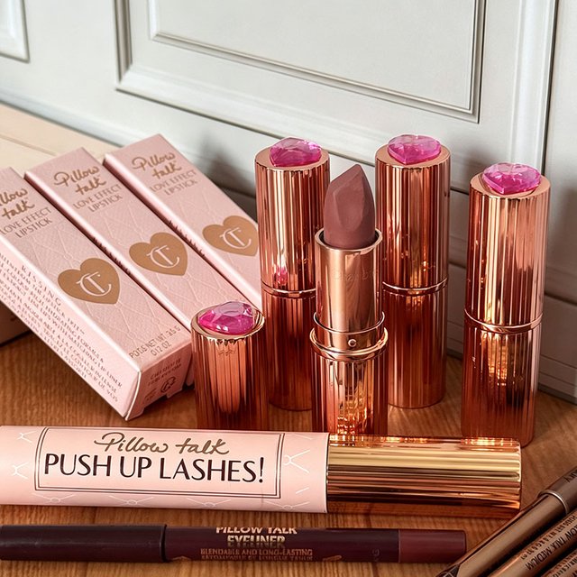CT Pillow Talk Love Effect Lipstick 3PCS Lip Liner Set&Dual-Color Blush Delicate And Lasting Smooth Brightening Natural Makeup
