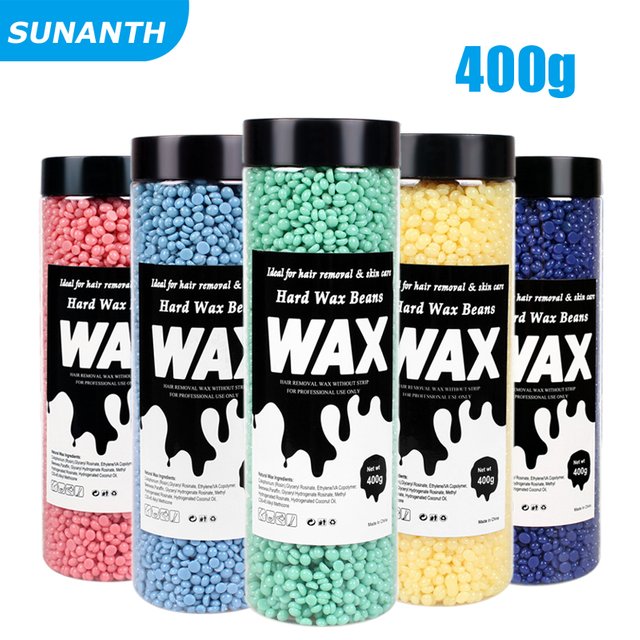 200g/400g Canned Wax Beans For Wax Heater Hot Wax Fast Body Hair Remove Wax For Facial Hair Removal Wax Beans For Wax Heater Kit