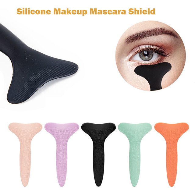 Applicateur de bouclier de Mascara, brosse multifonctionnelle en Silicone, bouchon de cils,