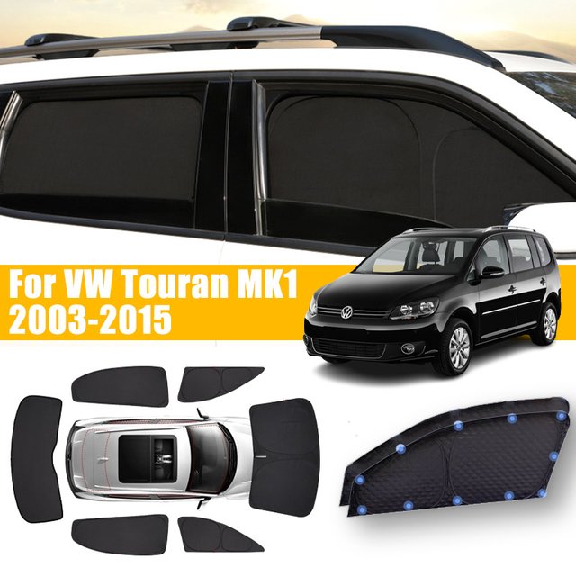 Anti-UV Car Window Foldable Sunshade For Volkswagen VW Touran 2003~2015 MK1 2004 2005 Car Sun Sunscreen Full Cover Accessories