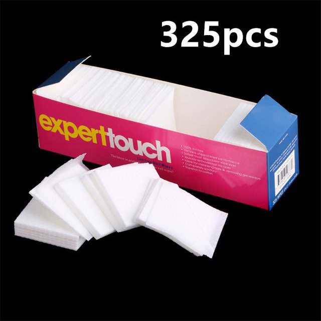 325pcs Nail Wipe Lint-Free Cotton Pad Nail Polish Remover Wipes Napkins For Nail Art Gel Polish Remover Manicure Tool