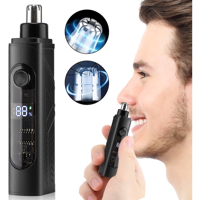 Mini Pocket Nose Hair Trimmer Painless Clipper Nose Ears Hair Eyebrow Waterproof Portable Trimmer for men Women