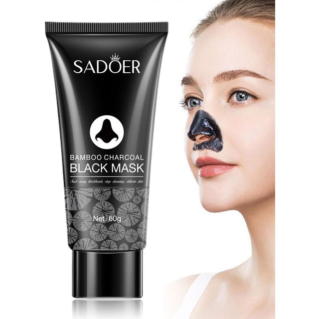 Blackhead Removal Face Mask Unisex Nose Mask Bamboo Charcoal Pores Dirt Remove T-zone Deep Cleansing Peel-Off Mask Skin Care