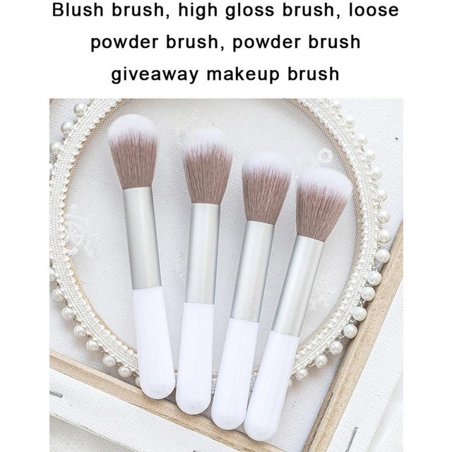 Professional Soft Blush Brush Large Powder Brush Single Highlighter Brush For Loose Powder Makeup Tools With Pink Gradient Brist