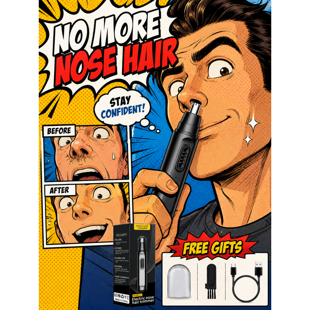 Generation-2, Nose Hair Trimmer Electric Rechargeable Nose Trimmer Men Shaver Razor Women Nose Hair Cutter Ear Trimmer
