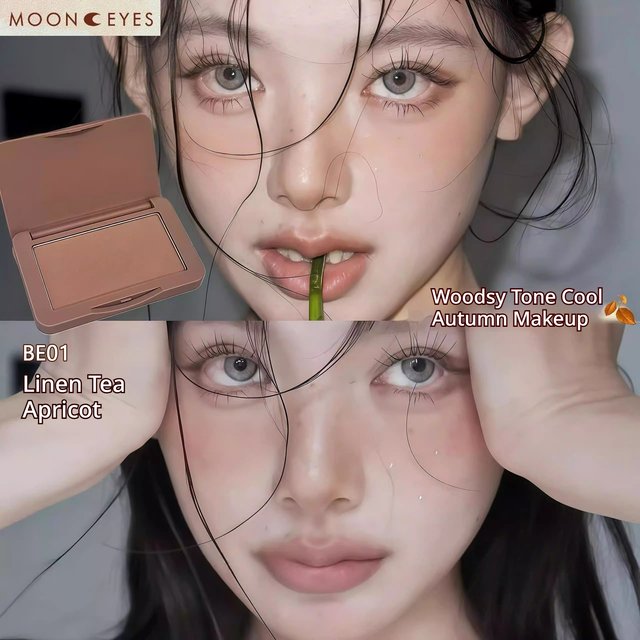 MOONEYES Single Color Blush Matte Contour Shade Natural Nude Cheek Blusher For All Skin Tones Daily Long Lasting Face Makeup