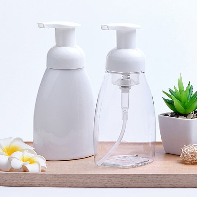 【300ml Plastic Bottle Foam Pump Bottle Cleaning Bottle Hand Shampoo Dispenser Soap Liquid Bottle】
