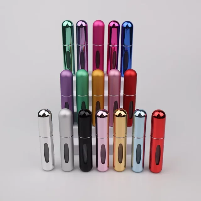Bouteille de recharge de parfum de 5ml, Mini pompe de parfum Portable rechargeable, conteneurs cosmétiques vides, atomiseur pour outils de voyage, 5 pièces