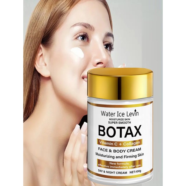 Water Ice Levin BOTAX Cream: Vitamin C + Collagen Face & Body Moisturizer for Firming & Super Smooth Skin. Day/Night Use