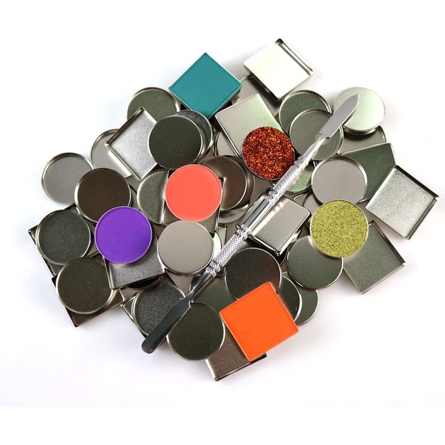 Boîtes de maquillage vides en métal de 26mm, 20 pièces, fard à paupières, Blush, rouge à lèvres, organisateur pour Palette cosmétique magnétique