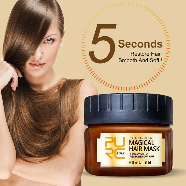 Masque capillaire Miracle 60/120ml, après-shampooing réparateur en 5 secondes, pour cheveux doux et
