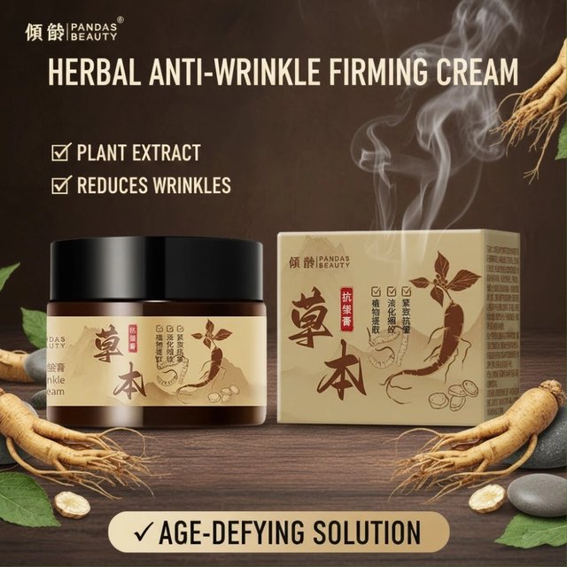 Herbal Anti Wrinkle Face Cream Moisturizing Smoothing Reduces Fine Lines & Wrinkles Natural Botanical Herbal Skin Care