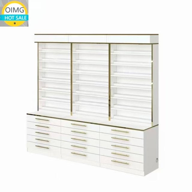 Elegant High - Glossy Modern White Stand for Nail Polish Display - Neatly Arrange and Present Your Nail Color Collection