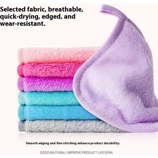 Reusable Makeup Remover Cloth Makeup Towels Face Deep Cleaning Pads Skincare Beauty Tools 5/7Pcs Microfiber Face Cloths