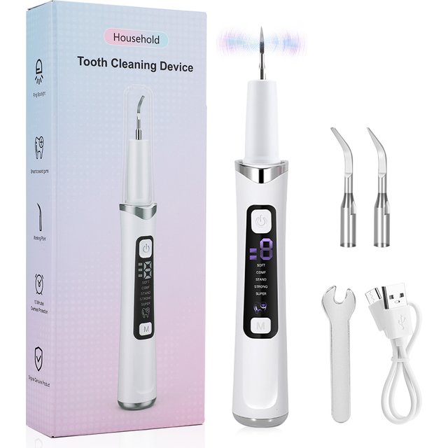Electric Ultrasonic Dental Scaler 5 Modes Calculus Oral Tartar Remover Tooth Stain Cleaner Teeth Whitening Oral Care