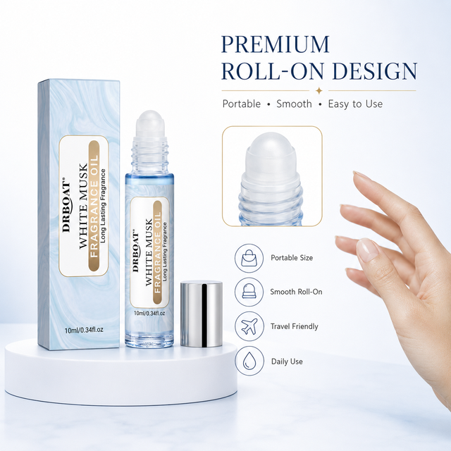 Unisex Pheromone Perfume Oil White Musk Scent 10ml Portable Roll‑on Fragrance for Dating Travel Daily Wear