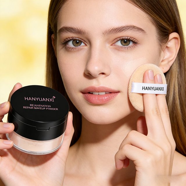 Refreshing Matte Loose Powder, Waterproof and Sweat Resistant, Long-Lasting Makeup Effect, Making the Makeup Look More Natural
